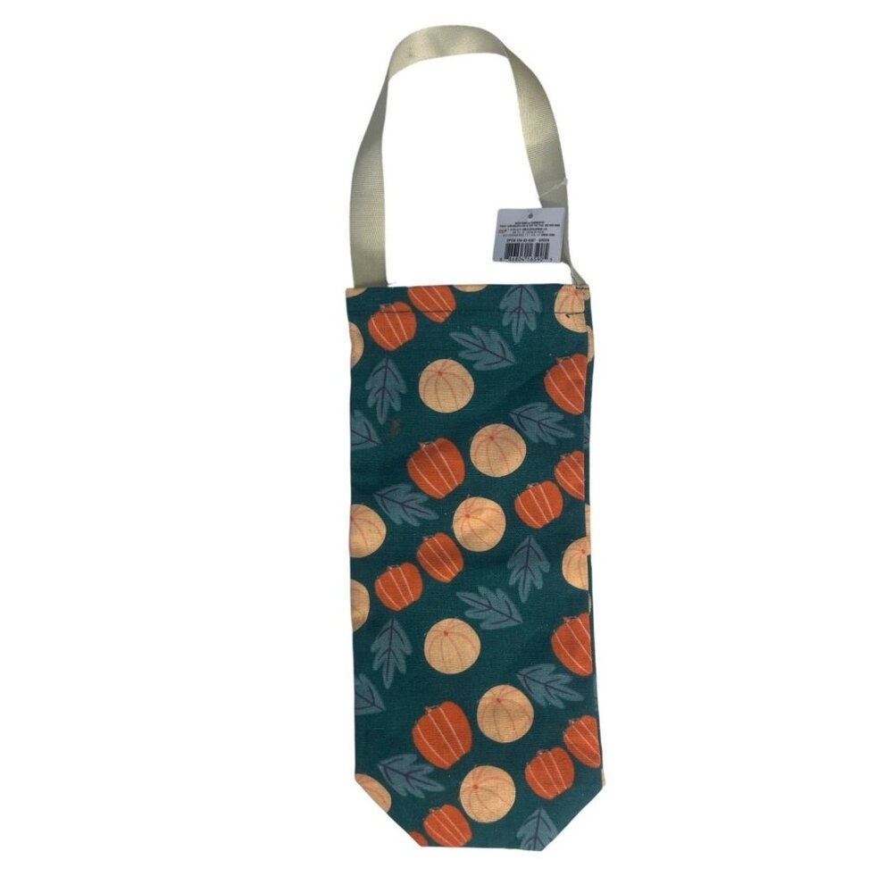 Wine Bag With Handle Pumpkin Leaf Pattern New Gift